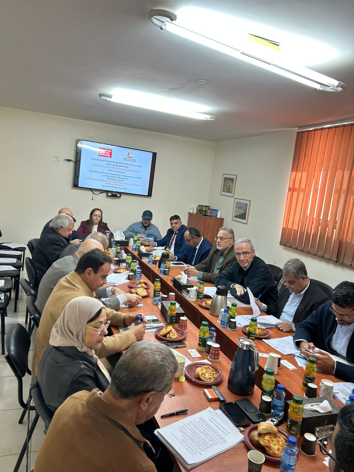 ورشة حوارية حول إنتخابات المجلس الوطني وبرلمان دولة فلسطين 